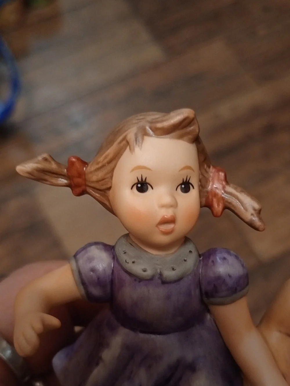 Goebel Hand-Painted Girls Skipping Along Figurine